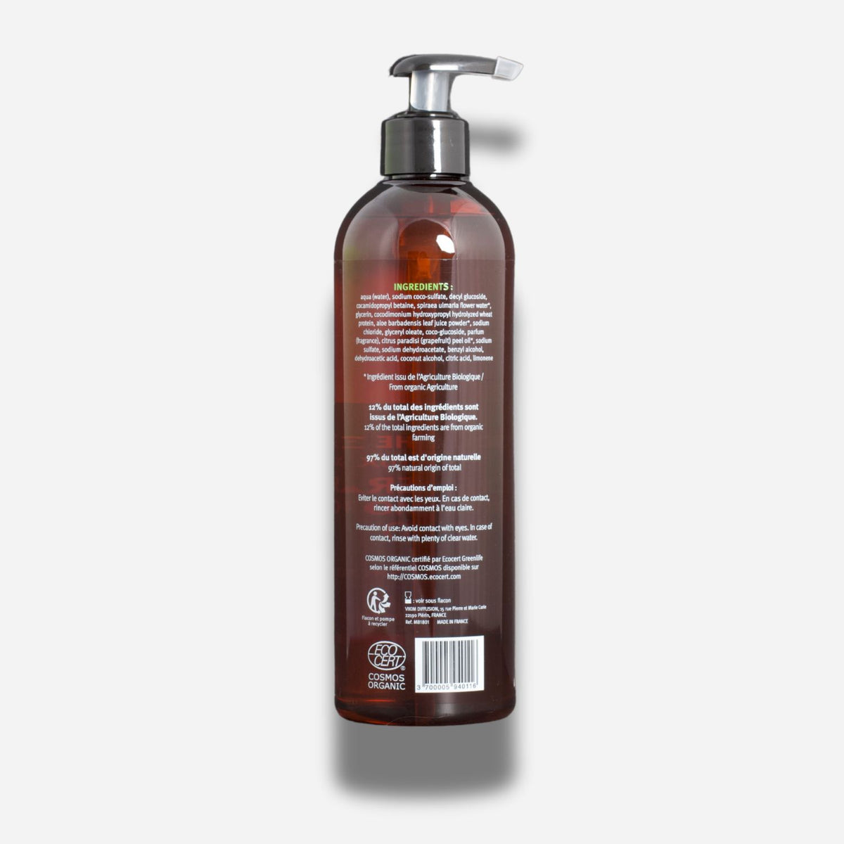 Gel douche homme bio