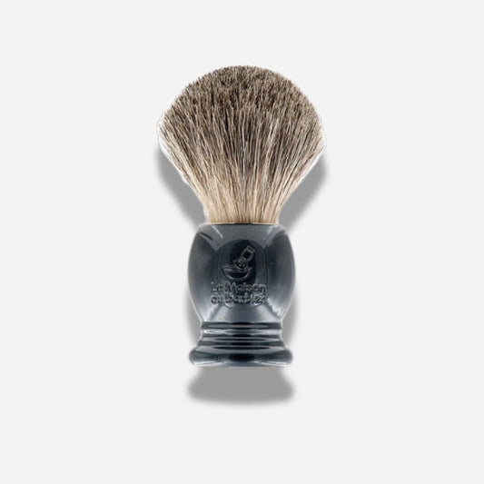 Blaireau de rasage gris nacré fibre Pur Gris