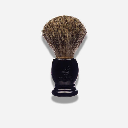 Blaireau de rasage noir fibre Pur Gris
