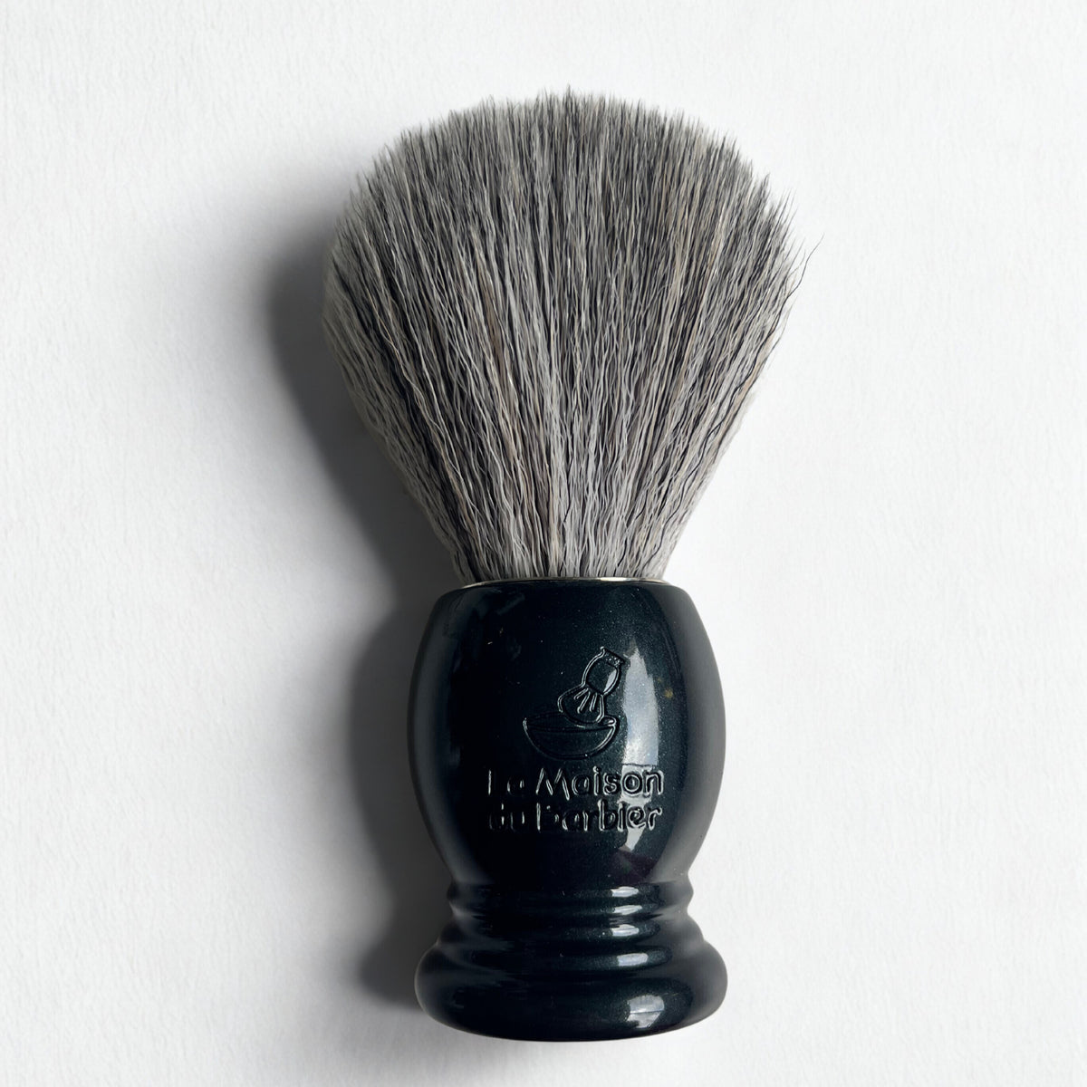 Blaireau de rasage gris nacré fibre synthétique
